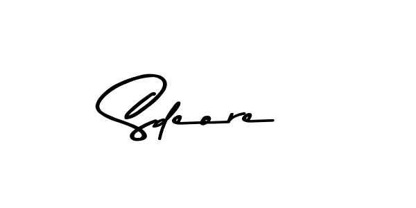 Asem Kandis PERSONAL USE is a professional signature style that is perfect for those who want to add a touch of class to their signature. It is also a great choice for those who want to make their signature more unique. Get Sdeore name to fancy signature for free. Sdeore signature style 9 images and pictures png
