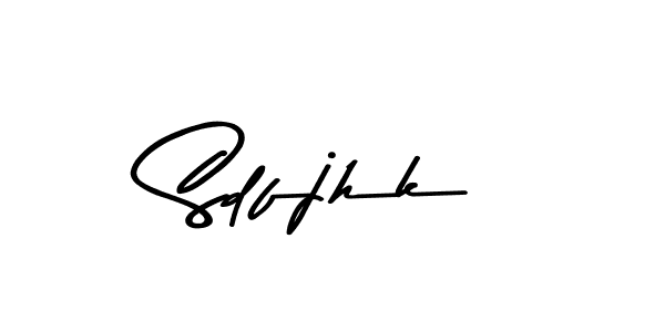 Similarly Asem Kandis PERSONAL USE is the best handwritten signature design. Signature creator online .You can use it as an online autograph creator for name Sdfjhk. Sdfjhk signature style 9 images and pictures png