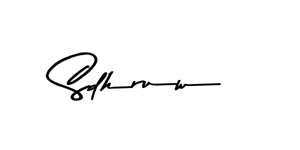 Also You can easily find your signature by using the search form. We will create Sdhruw name handwritten signature images for you free of cost using Asem Kandis PERSONAL USE sign style. Sdhruw signature style 9 images and pictures png