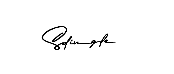 Also we have Sdingle name is the best signature style. Create professional handwritten signature collection using Asem Kandis PERSONAL USE autograph style. Sdingle signature style 9 images and pictures png