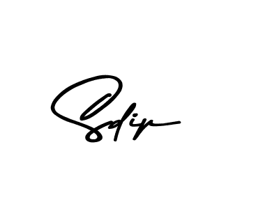 Design your own signature with our free online signature maker. With this signature software, you can create a handwritten (Asem Kandis PERSONAL USE) signature for name Sdip. Sdip signature style 9 images and pictures png