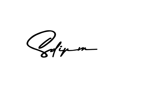 How to make Sdipm name signature. Use Asem Kandis PERSONAL USE style for creating short signs online. This is the latest handwritten sign. Sdipm signature style 9 images and pictures png