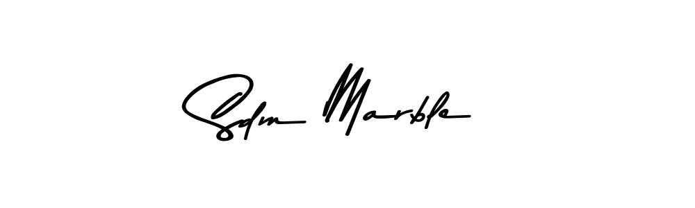 Sdm Marble stylish signature style. Best Handwritten Sign (Asem Kandis PERSONAL USE) for my name. Handwritten Signature Collection Ideas for my name Sdm Marble. Sdm Marble signature style 9 images and pictures png