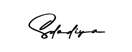 Try this chic Sdodiya handwritten sign style. Using Asem Kandis PERSONAL USE font elements, it gives your name a sleek, memorable identity. Sdodiya signature style 9 images and pictures png