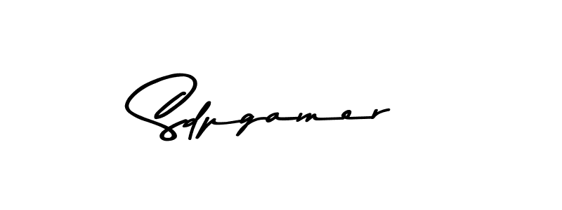 How to make Sdpgamer name signature. Use Asem Kandis PERSONAL USE style for creating short signs online. This is the latest handwritten sign. Sdpgamer signature style 9 images and pictures png