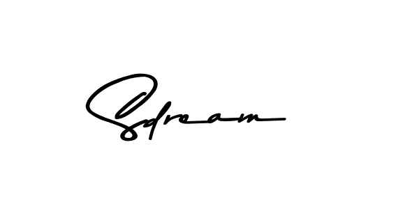 Use a signature maker to create a handwritten signature online. With this signature software, you can design (Asem Kandis PERSONAL USE) your own signature for name Sdream. Sdream signature style 9 images and pictures png
