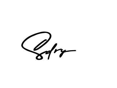 Asem Kandis PERSONAL USE is a professional signature style that is perfect for those who want to add a touch of class to their signature. It is also a great choice for those who want to make their signature more unique. Get Sdry name to fancy signature for free. Sdry signature style 9 images and pictures png