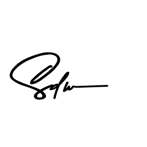 Design your own signature with our free online signature maker. With this signature software, you can create a handwritten (Asem Kandis PERSONAL USE) signature for name Sdw. Sdw signature style 9 images and pictures png