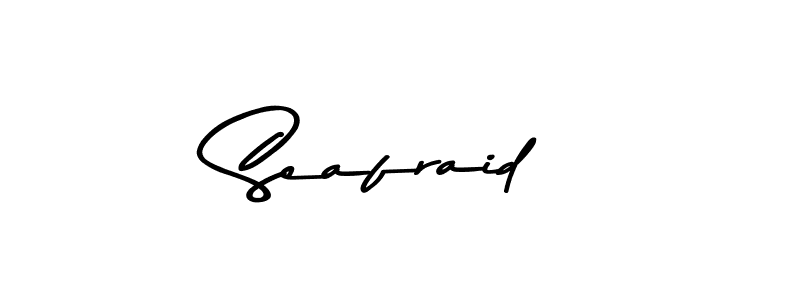 How to make Seafraid name signature. Use Asem Kandis PERSONAL USE style for creating short signs online. This is the latest handwritten sign. Seafraid signature style 9 images and pictures png
