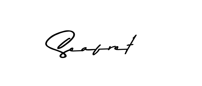 How to make Seafret name signature. Use Asem Kandis PERSONAL USE style for creating short signs online. This is the latest handwritten sign. Seafret signature style 9 images and pictures png