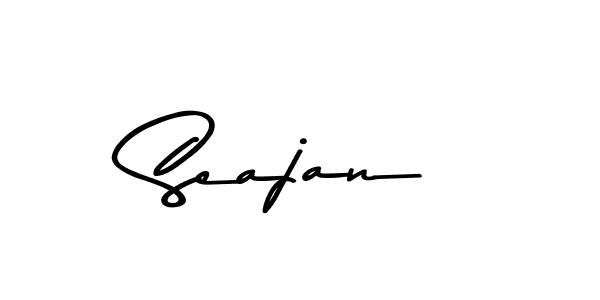 Create a beautiful signature design for name Seajan. With this signature (Asem Kandis PERSONAL USE) fonts, you can make a handwritten signature for free. Seajan signature style 9 images and pictures png