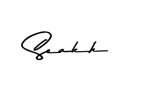 Use a signature maker to create a handwritten signature online. With this signature software, you can design (Asem Kandis PERSONAL USE) your own signature for name Seakh. Seakh signature style 9 images and pictures png