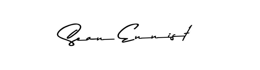 How to make Sean Ennist name signature. Use Asem Kandis PERSONAL USE style for creating short signs online. This is the latest handwritten sign. Sean Ennist signature style 9 images and pictures png
