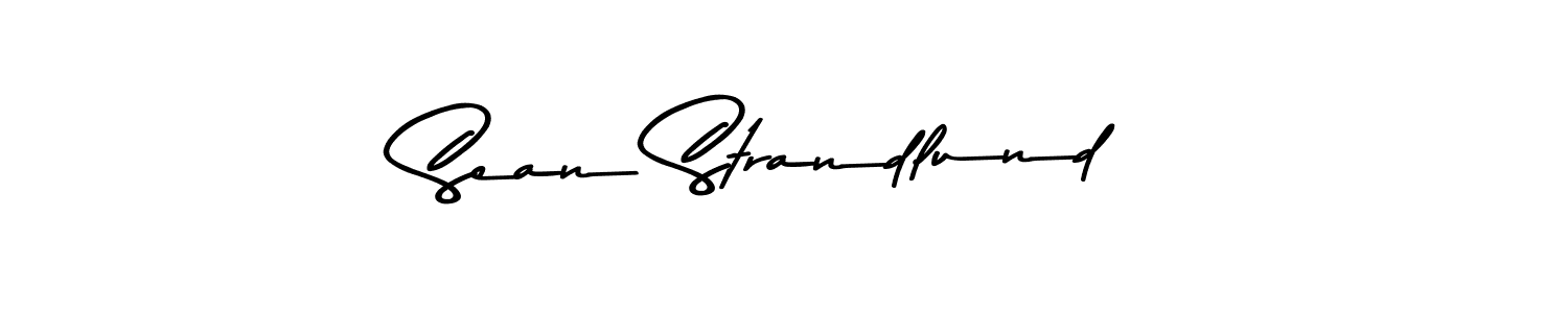 Design your own signature with our free online signature maker. With this signature software, you can create a handwritten (Asem Kandis PERSONAL USE) signature for name Sean Strandlund. Sean Strandlund signature style 9 images and pictures png