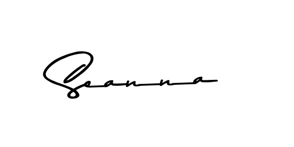 Use a signature maker to create a handwritten signature online. With this signature software, you can design (Asem Kandis PERSONAL USE) your own signature for name Seanna. Seanna signature style 9 images and pictures png