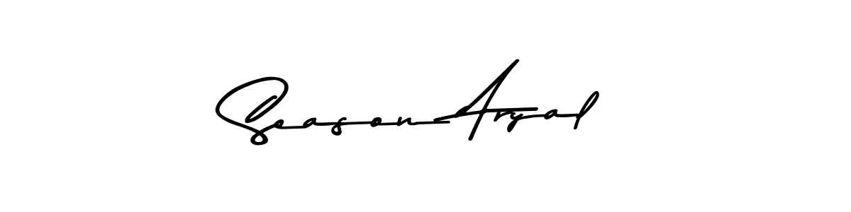 Season Aryal stylish signature style. Best Handwritten Sign (Asem Kandis PERSONAL USE) for my name. Handwritten Signature Collection Ideas for my name Season Aryal. Season Aryal signature style 9 images and pictures png