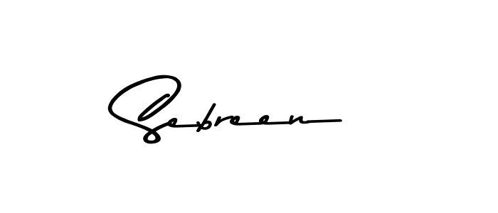 The best way (Asem Kandis PERSONAL USE) to make a short signature is to pick only two or three words in your name. The name Sebreen include a total of six letters. For converting this name. Sebreen signature style 9 images and pictures png
