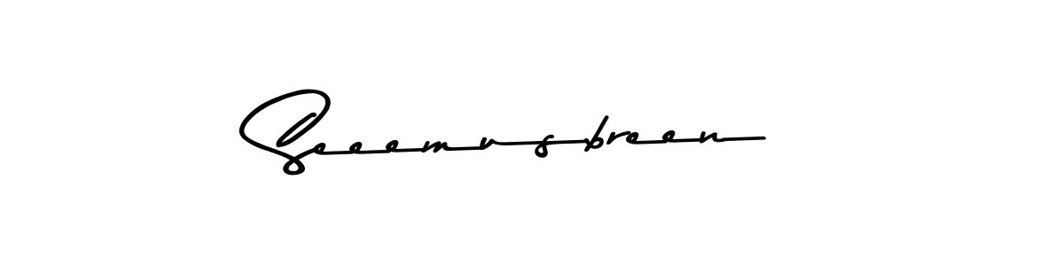 How to make Seeemusbreen signature? Asem Kandis PERSONAL USE is a professional autograph style. Create handwritten signature for Seeemusbreen name. Seeemusbreen signature style 9 images and pictures png