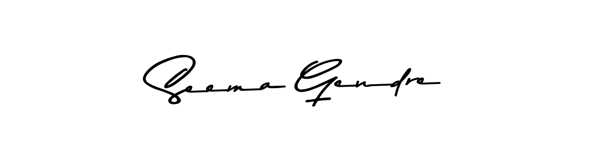 Check out images of Autograph of Seema Gendre name. Actor Seema Gendre Signature Style. Asem Kandis PERSONAL USE is a professional sign style online. Seema Gendre signature style 9 images and pictures png