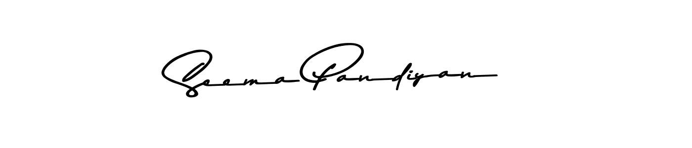 How to make Seema Pandiyan signature? Asem Kandis PERSONAL USE is a professional autograph style. Create handwritten signature for Seema Pandiyan name. Seema Pandiyan signature style 9 images and pictures png