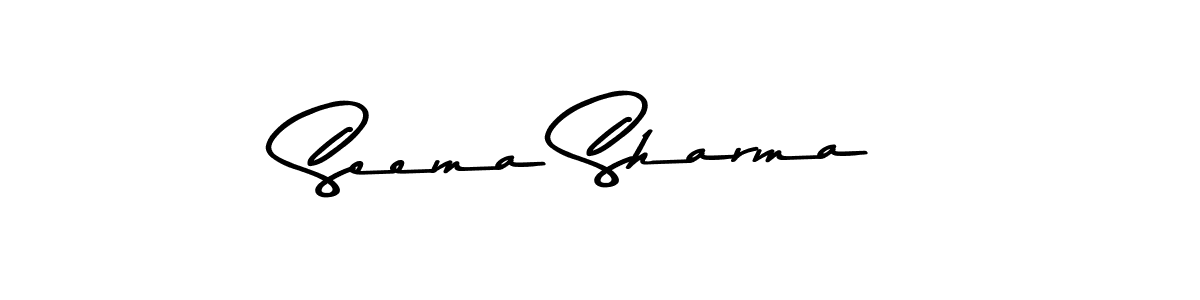 Make a beautiful signature design for name Seema Sharma. Use this online signature maker to create a handwritten signature for free. Seema Sharma signature style 9 images and pictures png