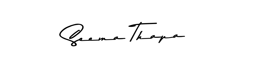 Also You can easily find your signature by using the search form. We will create Seema Thapa name handwritten signature images for you free of cost using Asem Kandis PERSONAL USE sign style. Seema Thapa signature style 9 images and pictures png