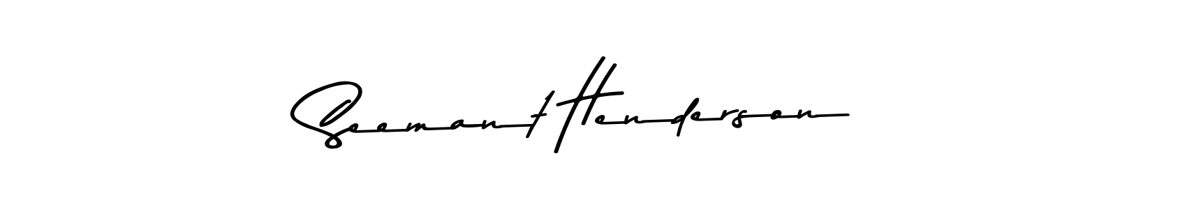 Also You can easily find your signature by using the search form. We will create Seemant Henderson name handwritten signature images for you free of cost using Asem Kandis PERSONAL USE sign style. Seemant Henderson signature style 9 images and pictures png