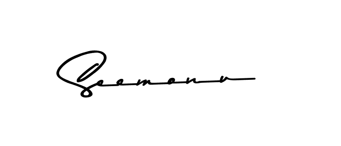 Similarly Asem Kandis PERSONAL USE is the best handwritten signature design. Signature creator online .You can use it as an online autograph creator for name Seemonu. Seemonu signature style 9 images and pictures png