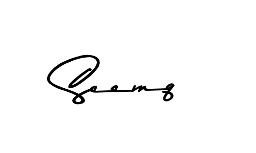 How to make Seemq signature? Asem Kandis PERSONAL USE is a professional autograph style. Create handwritten signature for Seemq name. Seemq signature style 9 images and pictures png