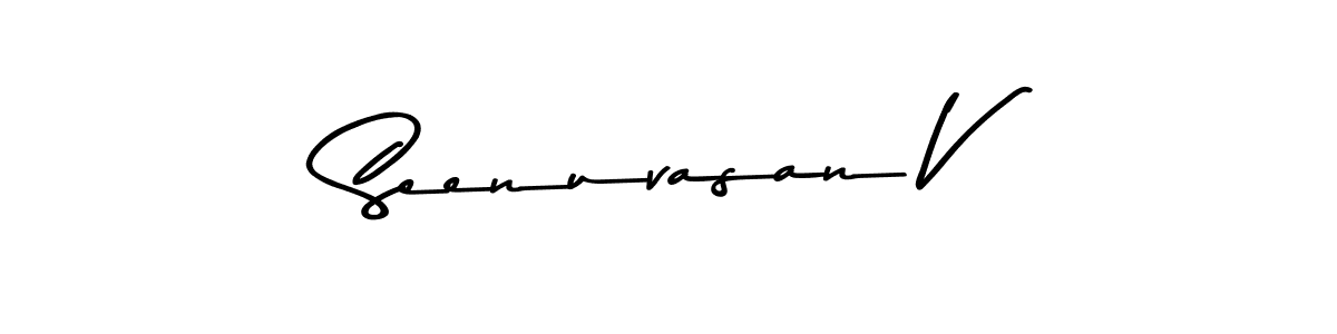 Also You can easily find your signature by using the search form. We will create Seenuvasan V name handwritten signature images for you free of cost using Asem Kandis PERSONAL USE sign style. Seenuvasan V signature style 9 images and pictures png