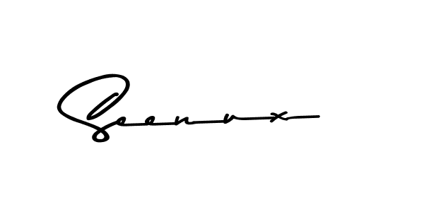 Use a signature maker to create a handwritten signature online. With this signature software, you can design (Asem Kandis PERSONAL USE) your own signature for name Seenux. Seenux signature style 9 images and pictures png