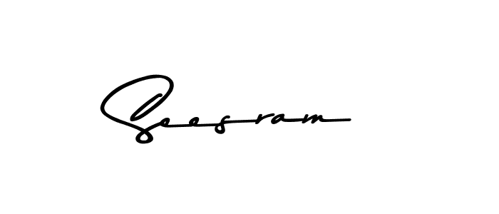 Design your own signature with our free online signature maker. With this signature software, you can create a handwritten (Asem Kandis PERSONAL USE) signature for name Seesram. Seesram signature style 9 images and pictures png
