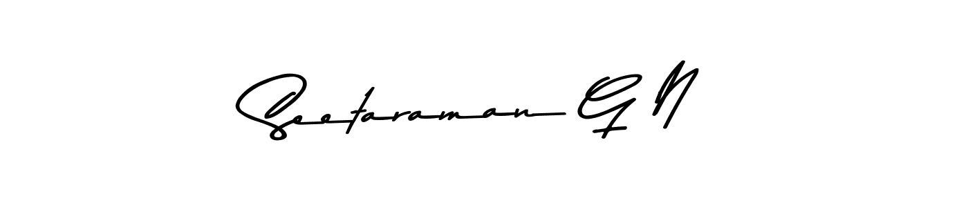 Also You can easily find your signature by using the search form. We will create Seetaraman G N name handwritten signature images for you free of cost using Asem Kandis PERSONAL USE sign style. Seetaraman G N signature style 9 images and pictures png