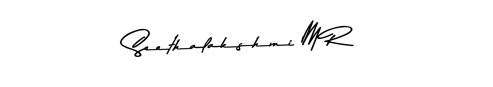 Design your own signature with our free online signature maker. With this signature software, you can create a handwritten (Asem Kandis PERSONAL USE) signature for name Seethalakshmi M R. Seethalakshmi M R signature style 9 images and pictures png