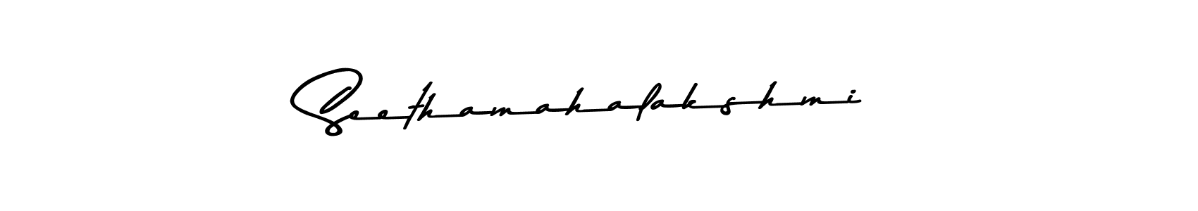 How to make Seethamahalakshmi name signature. Use Asem Kandis PERSONAL USE style for creating short signs online. This is the latest handwritten sign. Seethamahalakshmi signature style 9 images and pictures png