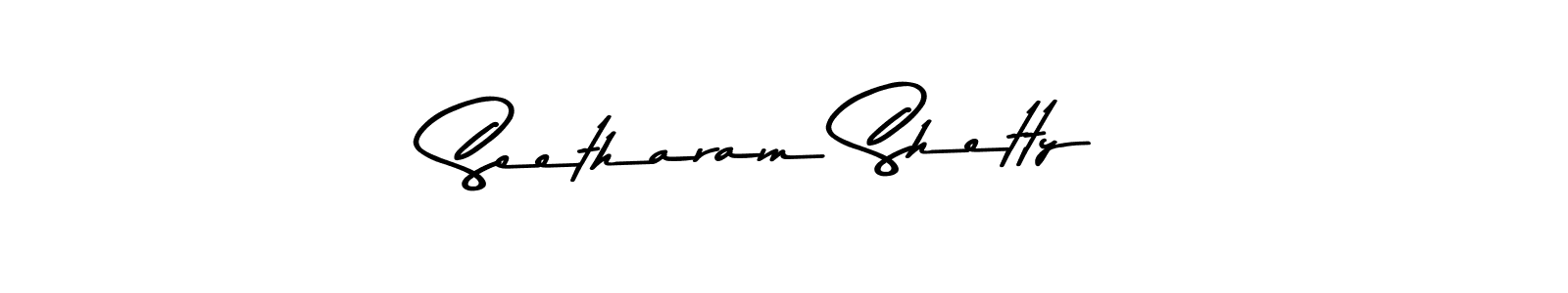 Design your own signature with our free online signature maker. With this signature software, you can create a handwritten (Asem Kandis PERSONAL USE) signature for name Seetharam Shetty. Seetharam Shetty signature style 9 images and pictures png