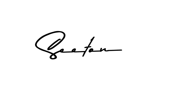 Seeton stylish signature style. Best Handwritten Sign (Asem Kandis PERSONAL USE) for my name. Handwritten Signature Collection Ideas for my name Seeton. Seeton signature style 9 images and pictures png
