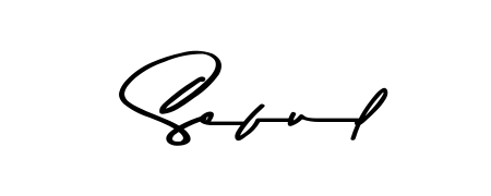 Create a personalized artistic stamp with Seful in Asem Kandis PERSONAL USE font. Perfect for visual artists, designers, and influencers. Seful signature style 9 images and pictures png