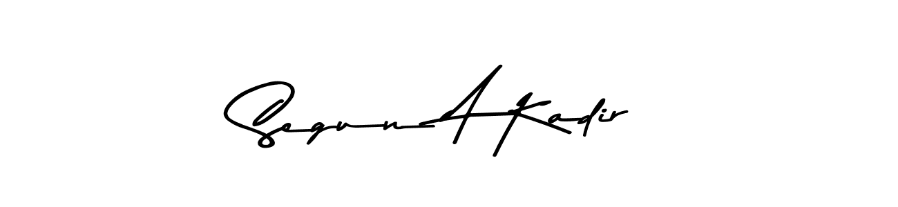 Similarly Asem Kandis PERSONAL USE is the best handwritten signature design. Signature creator online .You can use it as an online autograph creator for name Segun A Kadir. Segun A Kadir signature style 9 images and pictures png