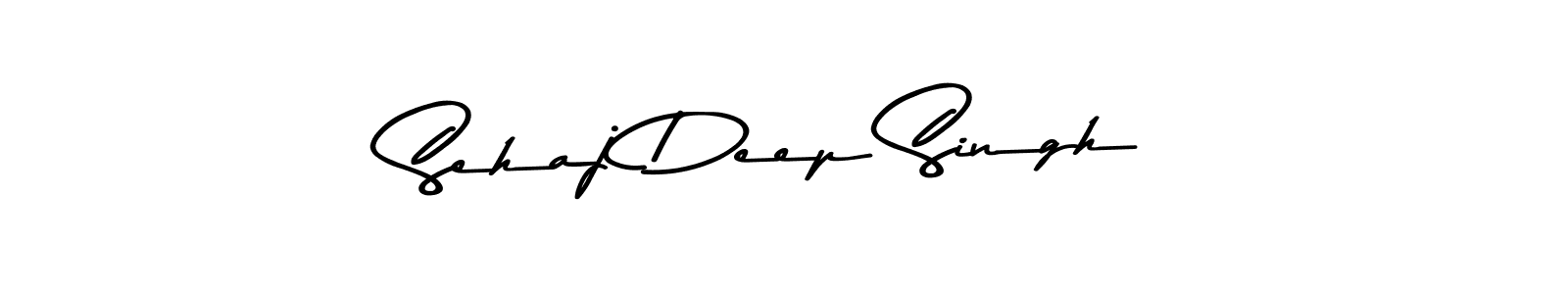 Create a beautiful signature design for name Sehaj Deep Singh. With this signature (Asem Kandis PERSONAL USE) fonts, you can make a handwritten signature for free. Sehaj Deep Singh signature style 9 images and pictures png
