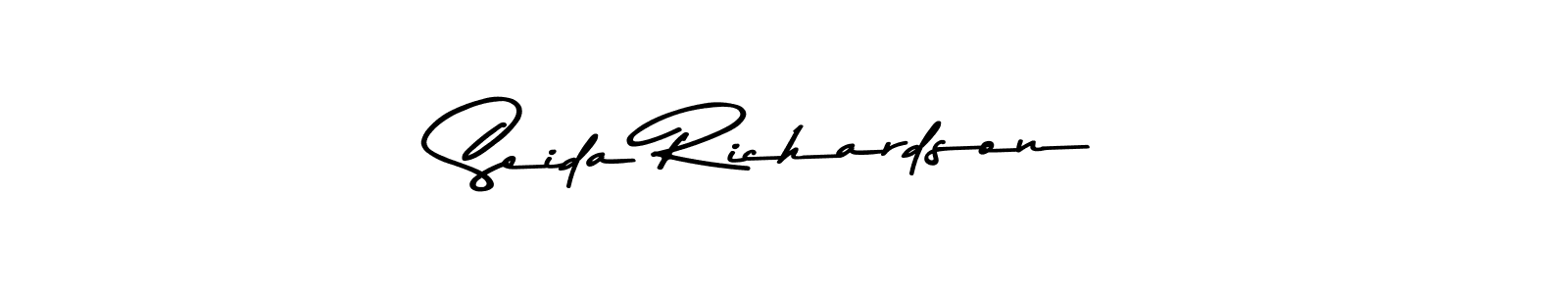 You can use this online signature creator to create a handwritten signature for the name Seida Richardson. This is the best online autograph maker. Seida Richardson signature style 9 images and pictures png