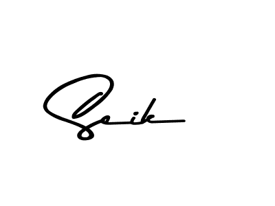 Use a signature maker to create a handwritten signature online. With this signature software, you can design (Asem Kandis PERSONAL USE) your own signature for name Seik. Seik signature style 9 images and pictures png