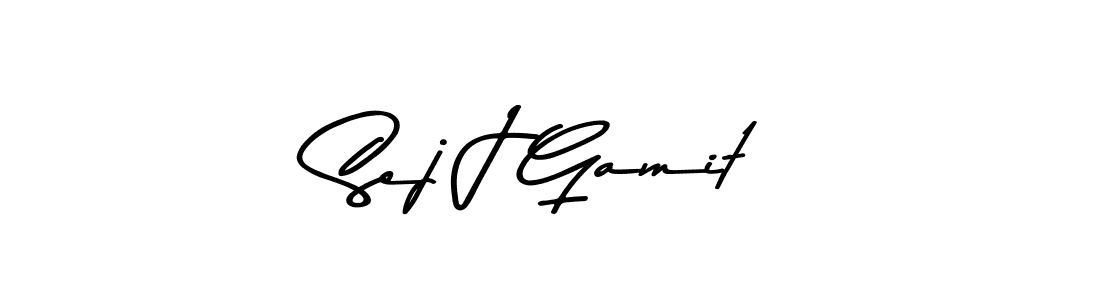 Also we have Sej J Gamit name is the best signature style. Create professional handwritten signature collection using Asem Kandis PERSONAL USE autograph style. Sej J Gamit signature style 9 images and pictures png