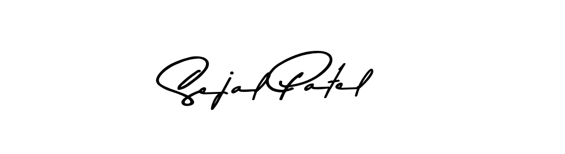 How to make Sejal Patel name signature. Use Asem Kandis PERSONAL USE style for creating short signs online. This is the latest handwritten sign. Sejal Patel signature style 9 images and pictures png