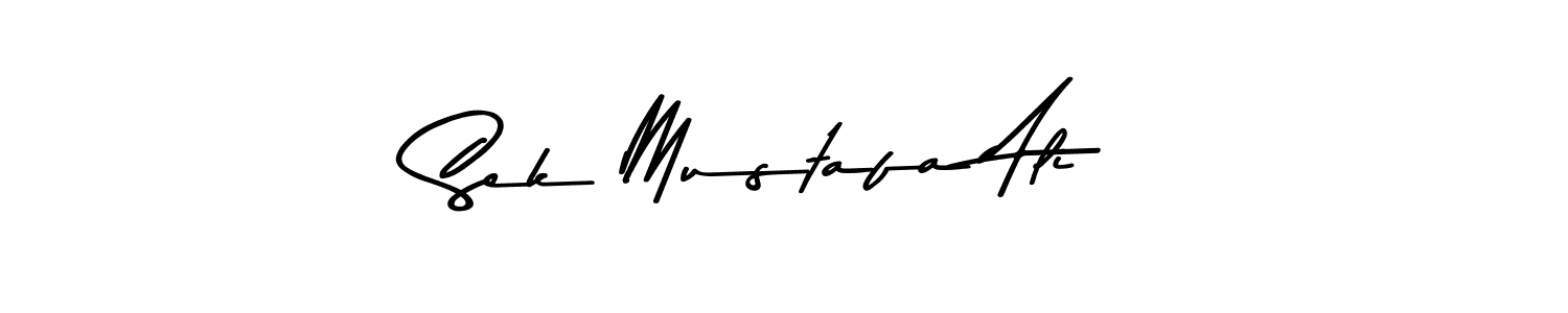 Also You can easily find your signature by using the search form. We will create Sek Mustafa Ali name handwritten signature images for you free of cost using Asem Kandis PERSONAL USE sign style. Sek Mustafa Ali signature style 9 images and pictures png