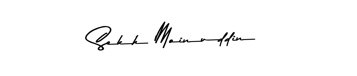 Make a beautiful signature design for name Sekh Moinuddin. With this signature (Asem Kandis PERSONAL USE) style, you can create a handwritten signature for free. Sekh Moinuddin signature style 9 images and pictures png