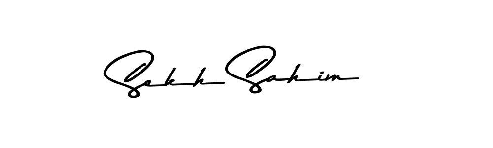 The best way (Asem Kandis PERSONAL USE) to make a short signature is to pick only two or three words in your name. The name Sekh Sahim include a total of six letters. For converting this name. Sekh Sahim signature style 9 images and pictures png