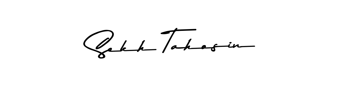 Also You can easily find your signature by using the search form. We will create Sekh Tahosin name handwritten signature images for you free of cost using Asem Kandis PERSONAL USE sign style. Sekh Tahosin signature style 9 images and pictures png