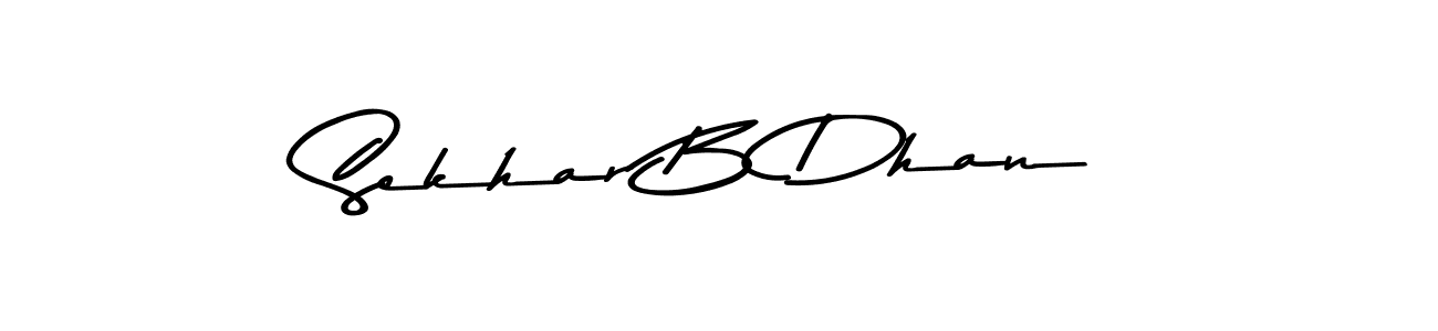 Design your own signature with our free online signature maker. With this signature software, you can create a handwritten (Asem Kandis PERSONAL USE) signature for name Sekhar B Dhan. Sekhar B Dhan signature style 9 images and pictures png