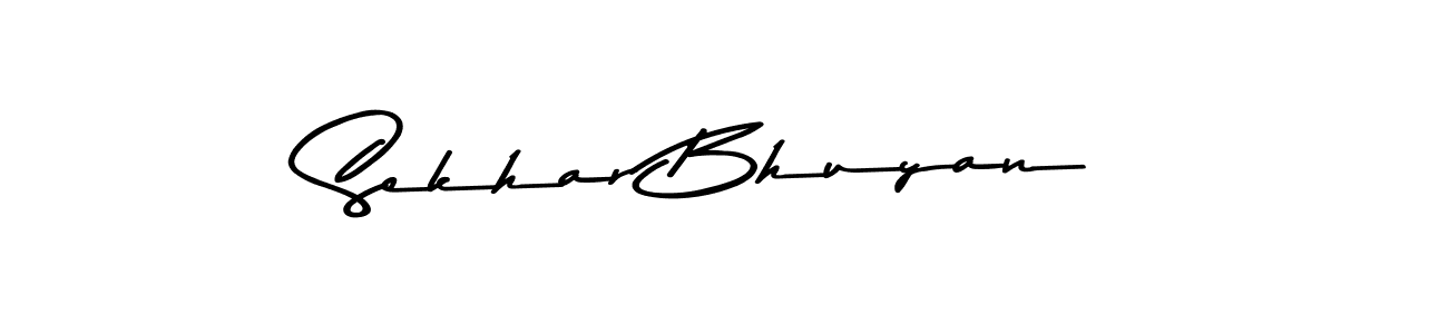 How to make Sekhar Bhuyan signature? Asem Kandis PERSONAL USE is a professional autograph style. Create handwritten signature for Sekhar Bhuyan name. Sekhar Bhuyan signature style 9 images and pictures png